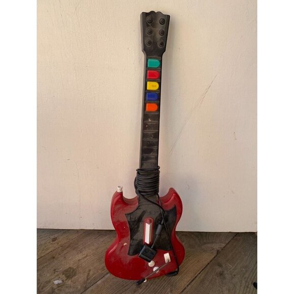 Guitar Hero Red Octane Gibson SG PlayStation 2 PS2 Guitar With Guitar Hero 2 - Picture 5 of 6
